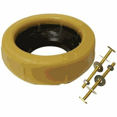 PLUMB PAK Keeney Toilet Wax Gasket, Brass, Honey Yellow, For: 3 in or 4 in Waste Lines K836-4